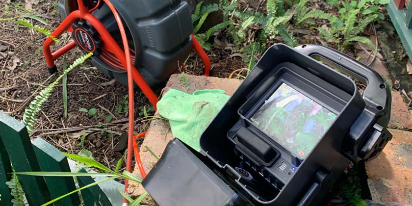 ridgid drain Sewer video camera-Inspections cctv brisbane north plumber